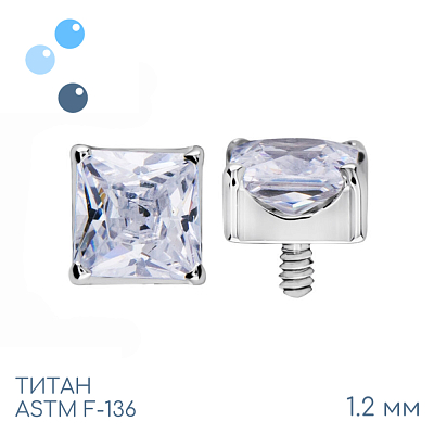 Накрутка Crystal Square 1.2 мм